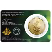 Kanadyjski Liść Klonowy 1 uncja 2023 Single Mine - złota moneta